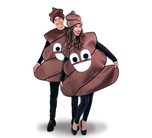 Kackhaufen-Emoticon-Kostüm für Erwachsene Kackhaufen-Emoticon-Kostüm für Erwachsene