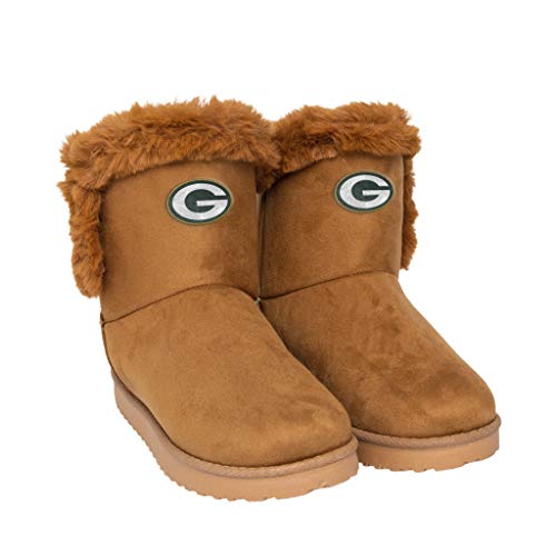 Bottes en fourrure femme FOCO NFL marron pour en finir avec les pieds froids