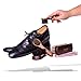 VALENTINO GAREMI Shoe Care Brush Set - 2 Polishing Brushes, Cloth, 2 Applicators Brush - Genuine Horse Hair - Footwear Shine, Polish, Buff and Clean - Made in Germany