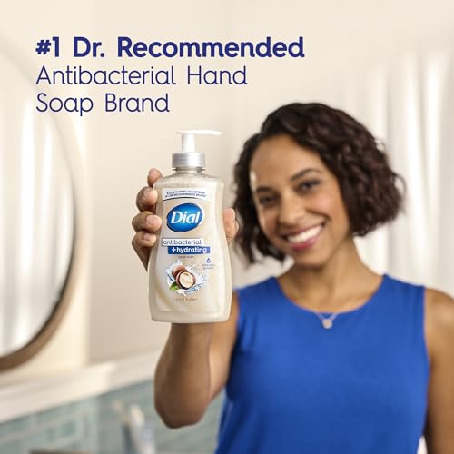 Dial Antibacterial Liquid Hand Soap, Shea Butter, 11oz, 4-Pack - image 9