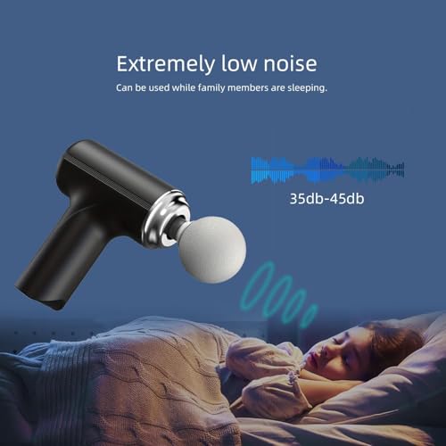 Image of Massage Gun for Deep Tissue, Muscle & Body Pain Relief | Special Body Massager for Pain Relief | Massage Gun for Back Leg & Full Body, Neck, Shoulder, Back, Foot | 4 Specialized Heads For Full Body Pain Relief (ZBlack)