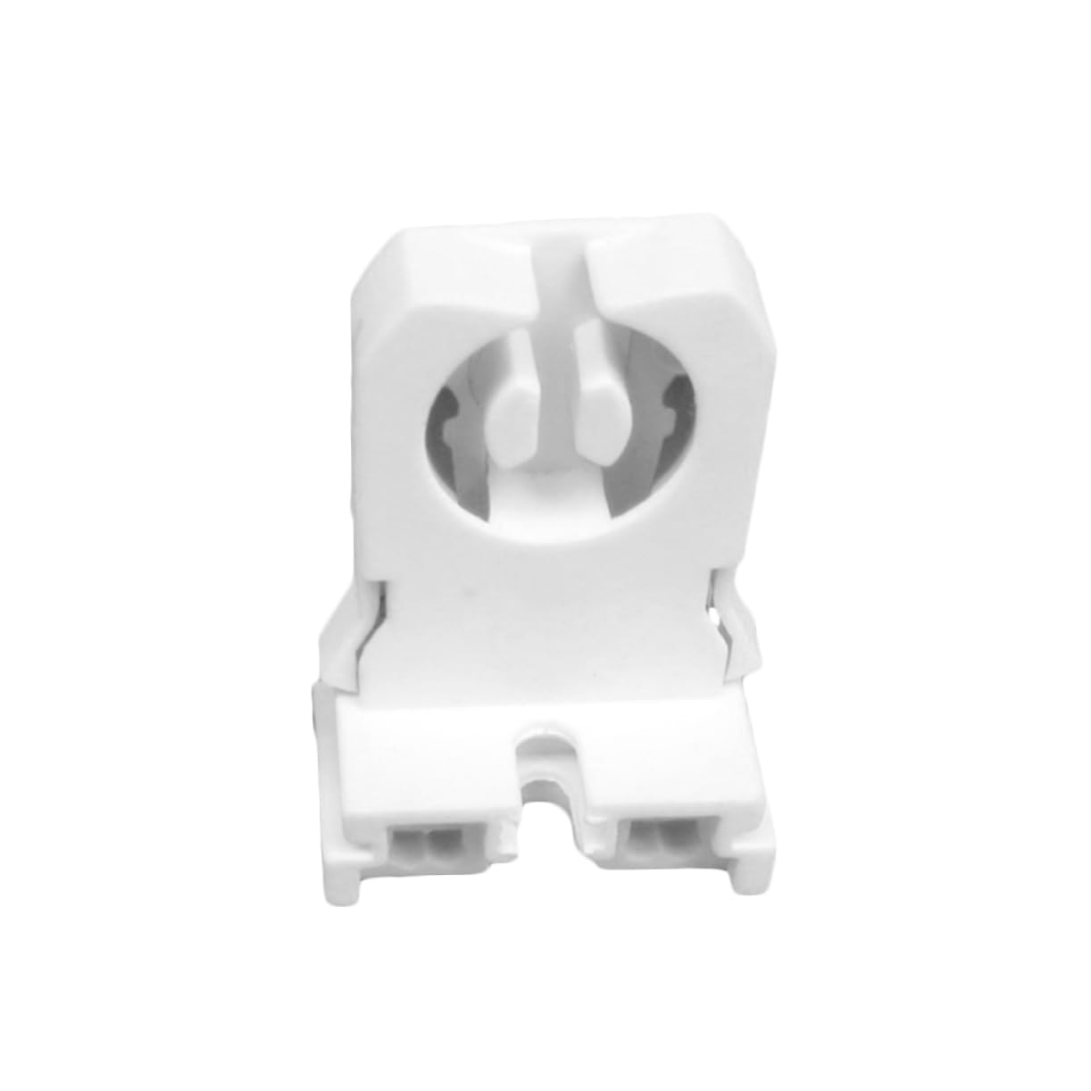 Holibanna 50Pcs Non Shunted Turn Type Lamp Holder Durable Base Easy to Install Household Lamp Holder for Home Office and Bedroom Use Compatible with Dual Single End Fluorescent