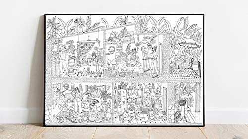 Poster Gigante Da Colorare 100x70 Cm - ANIMAL CIVILIZATION X El Dios De Los Tres - Con Playlist Musicale - 3