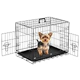 BestOffice Hundekäfig zusammenklappbar | 61x42x48cm | S | Schwarz