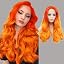 Red Orange Lace Front Wig