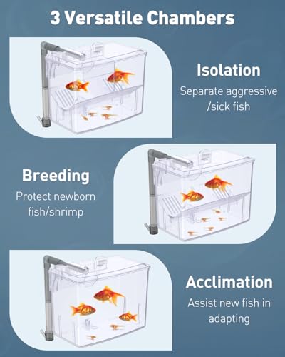 image for Pawfly Aquarium Breeding Box Fish Tank Hatchery Incubator Acrylic Bree