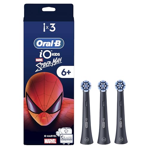 Brossettes iO Kids Oral-B Spider-Man noires pour enfants dès 6 ans x3