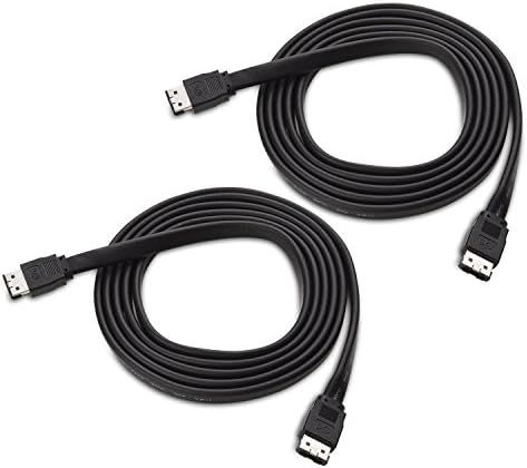Cable Matters 2-Pack 6 Gbps Shielded eSATA Cable 6 Feet