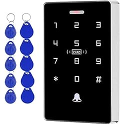 Control De Acceso Antivandalico FTes RFKits IP68 Resistente a la Intemperie NFC Sistema de Control de Acceso de Doble Frecuenciacompatible con 10000 Usuarios,Retroiluminación,Panel táctil