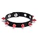 Bracelet en Cuir de Coussin de Rock de Trends rétro Viking Punk, Bijoux Gothique Viking, DIY Bracelet tressé for Chevaliers, Halloween, fête, Cadeaux de Vacances (Color : Orange)