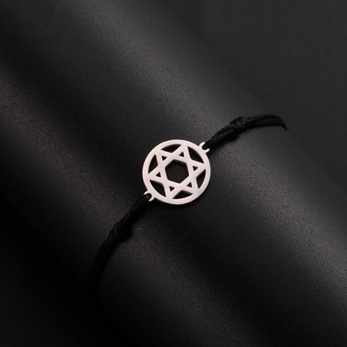 Pulsera Estrella de David de Acero Inoxidable miniatura 6