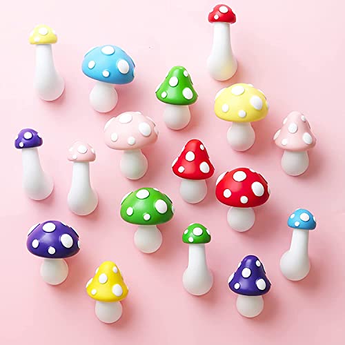 Mushroom Refrigerator Magnets Decorative, Kitchen Magnets For Office Calendar Whiteboard, Cute Fridge Magnet Bedroom Wall Deco (Purple) #TOP5