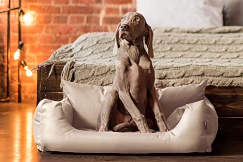 tierlando NEMO Hundebett Hundesofa Hundekorb Katzenbett Größe: N3 100cm | Farbe: 14 Beige Cover