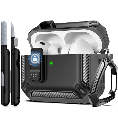 Image of AirPods Pro 3 Case with Magnetic Safety Lock Phone Stand Magsafe, Gray
