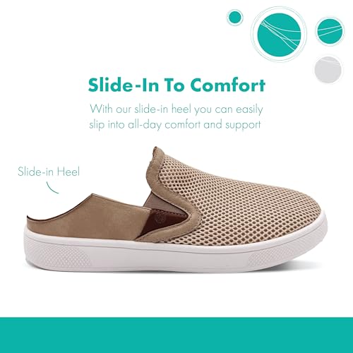 Glolily Ava Breeze Women's Slip-On Sneakers, Casual Everyday Shoes, Slip-in Heel & Breathable Mesh, Lightweight & All-Day Orthotic Arch Comfort Insole3