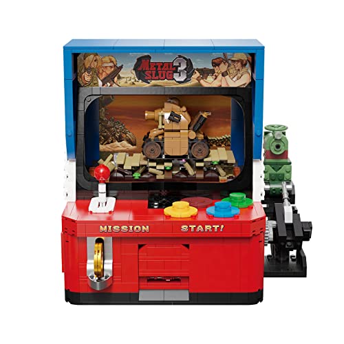 Retro Arcade Machine Building Set For Adults, Pantasy Icons Metal Slug Entertainment System Gameplay Building Kit, Collectible Assemble Model Building Blocks, Creative Model Kits For Adults To Build #TOP3