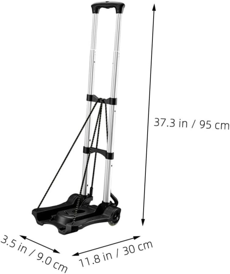 Gadpiparty Folding Hand Truck Dolly Carry Luggage Wheels Portable Collapsible Luggage Cart for Travel Moving Shopping