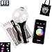 Produktbild DSYYF BTS Light Stick Ver.3 Mit Bluetooth, Mit Schwarze BTS Segeltuchtasche KPOP Army Bomb Bangtan Boys Concert Lightstick,A