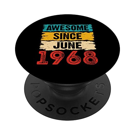 Regalos de 55 años impresionantes desde junio de 1968 55 cumpleaños PopSockets PopGrip Intercambiable