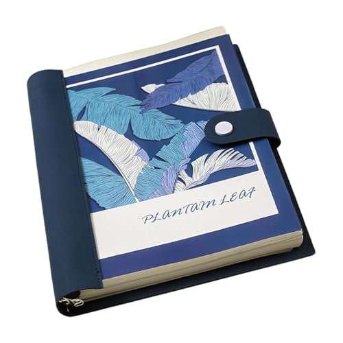 Refillable B5 Notebook with Removable Pages Smooth Writing Paper for Students Professionals Paper Rings Bounded Planner