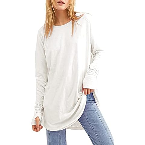 Fisoew Women's Long Sleeve Tunic Cover