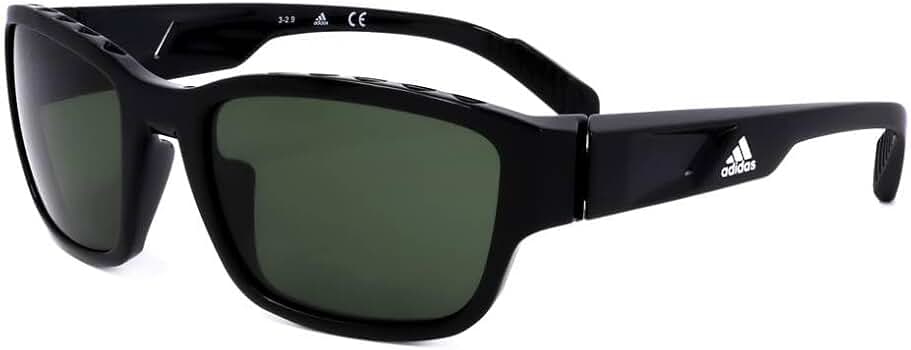 Amazon.com: Adidas SP0007 01N Sunglasses Men's Shiny Black