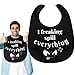 Funny Adult Bibs for Eating Man Women Elderly, Washable Clothing Protectors Bib for Adults Senior Citizens