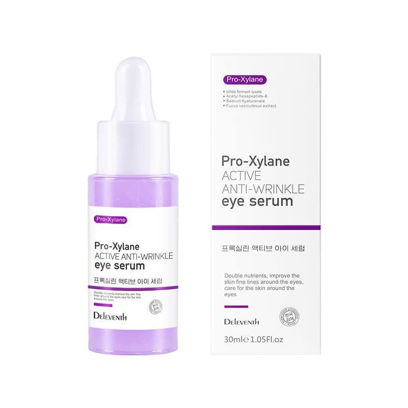 DEleventh Korean Brand Pro-Xilane Active Anti-Wrinkle Eye Serum 30ml / Anti-Aging, Reduces Puffiness, Dark Circles