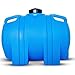 WaterPrepared 35 Gallon Water Storage Tank Emergency Water Barrel Container with Large Lid for Emergency Disaster Preparedness - Space Saving Long Lasting Storage - BPA Free (Blue)
