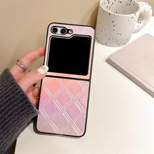 Coque en cuir de luxe pour Samsung Z Flip 4 et 5 protection antichoc