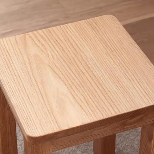 Taburete de roble macizo con diseño de estilo nordico 4