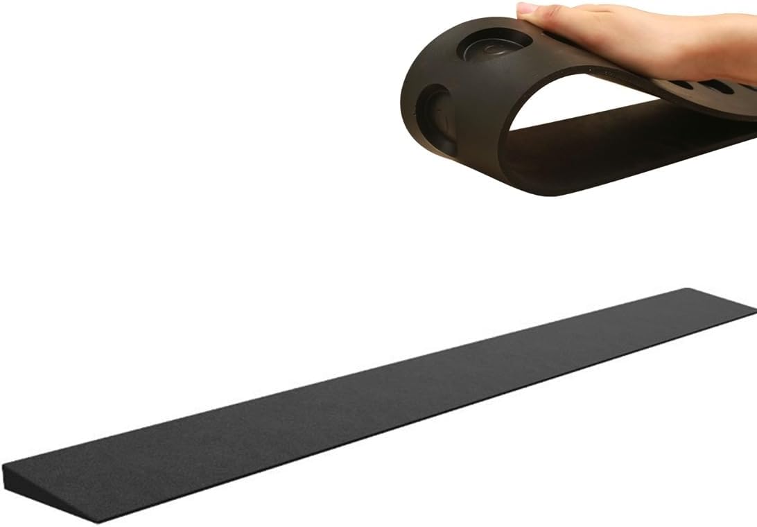 Threshold Ramps for Doorways, Heavy Duty Rubber Ramps for Wheelchair, Steps, Mobility Scooters, Threshold, Black(98x5x1cm(LxWxH))