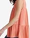 Lucky Brand Women's Sandwash Ruffle Tunic, Persimmon, XL