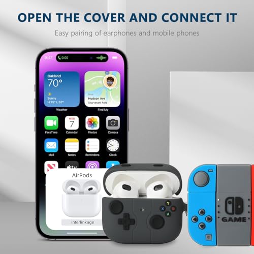 Image of [2Pack] Gedicht for Airpods 3rd Generation Case, Funny 3D Cartoon Game Console Design Silicone Soft Cases for Airpods 3rd Case Cover, with Keychain Kids Women Men for Airpods 3 Case