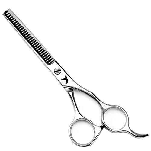 Candure Thinning Scissors for Hair Cutting- Professional Hairdressing Barber Salon Stainless Steel Teeth Shears for Women, Men, Adults and Pets