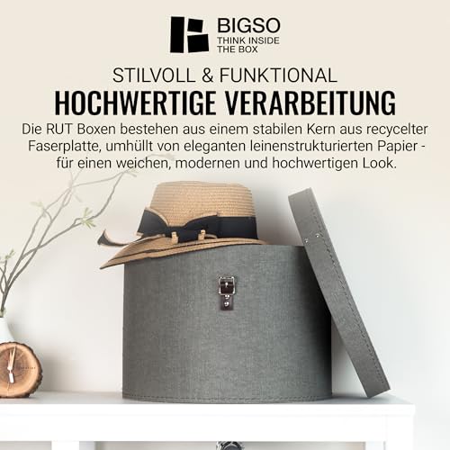 Bigso Box Of Sweden Aufbewahrungsbox im 2er-Set mit Deckel
