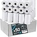 Bobines Papier thermiques 20m de dimensions standard 57x40x12mm pour tout appareils CB, TPE quelle que soit la marque : Ingenico, Thales, Hypercom, Banksys (50)