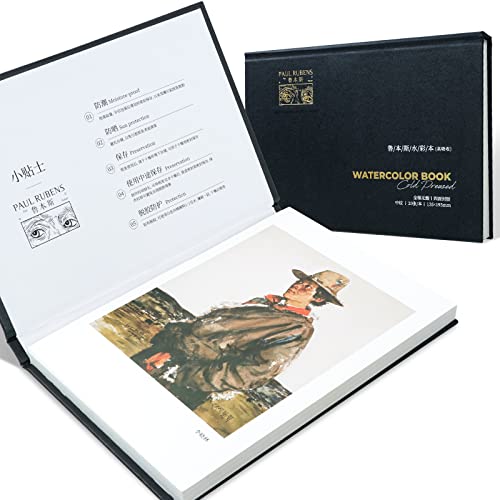 Papel acuarela 100% algodón Paul Rubens almohadilla premium de alta absorción prensado en frío