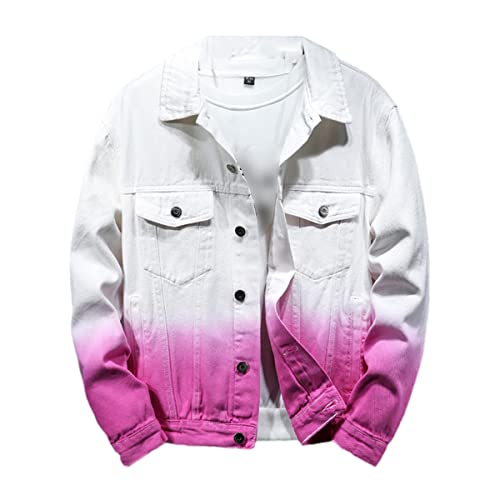 Veste denim manches longues coupe slim ajustée pour homme