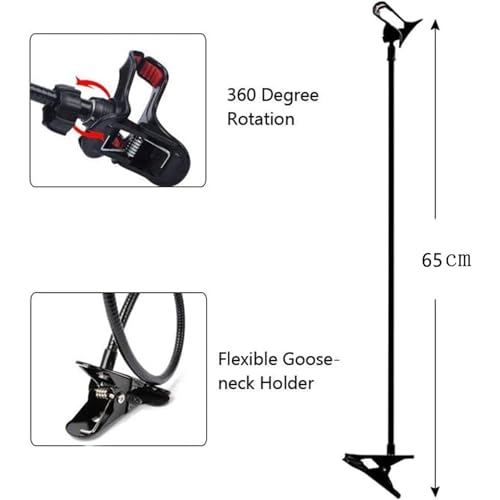 Image of Mobile Holder for Home - Flexible Phone Holder for Bed & Table, Mobile Stand for Bed While Lying, Phone Stand for Video Shooting & Recording, Table Tripod for Mobile Phones