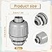 SHENLIU 50 Pack 1/2 inch Liquid Tight Connector, 180 Degree PVC Flexible Conduit Connector Conduit Fittings Straight Fittings Home Kitchen Bathroom Tube Tool Convenient to Use