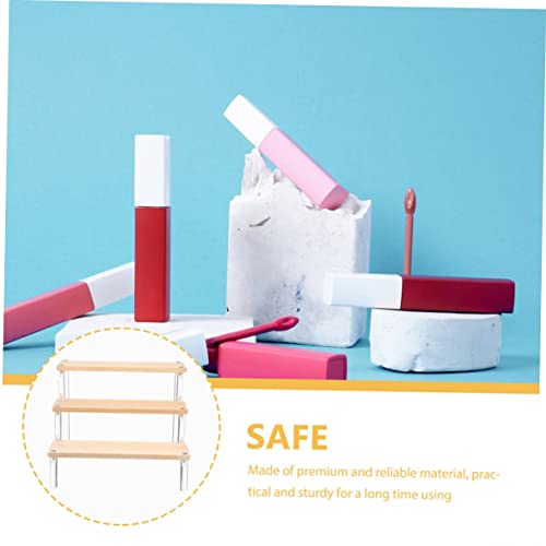 NOLITOY 3 Pçs Risers Flor Rack Torre Fornecimento De Garrafa Riser De Madeira Prateleiras Banheiro C