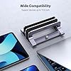 UGREEN Vertical Laptop Stand for Desk Dual Slot Laptop Stand Holder Adjustable Dock Aluminum Desktop Stand Compatible with MacBook Air Pro, Microsoft Surface Laptop 4, LG Gram 17 #5