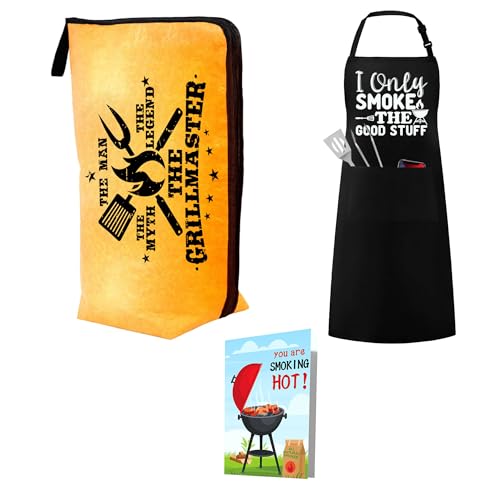 Giftaroo Grilling Smoker Apron & BBQ Blanket Accessories Gifts for
