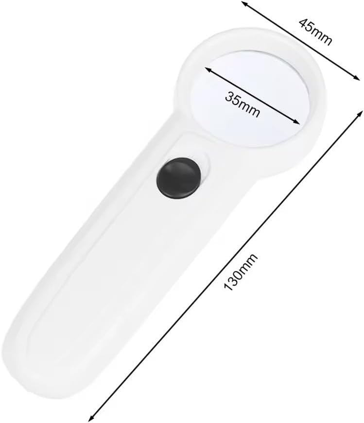 Portable Handheld 15X Magnifier Magnifying Glass Lens LED Light Loupe Jewelry Repair