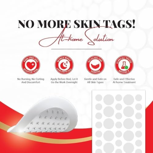 Image of Derma Smooth Skin Tag Removal - 72Patches | Gentle & Effective Skin Tag Remover for All Skin Types (72 UNITSSS Patchess)