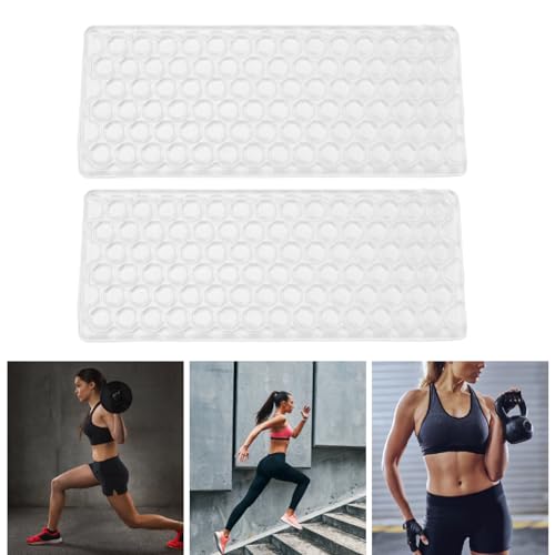 Yinhing 2 Stück Weiches Schulter-Rückstoßpolster, Bequeme Druckentlastungs-Schulterpolster, Schulterschutzpolster aus Gel-Material, Geeignet für Sport, Fitness, Gewichtheben