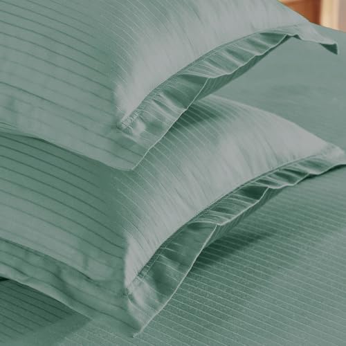 Image of myTrident Bedsheet for Double Bed King Size | 108 inch x 108 inch | Cedar