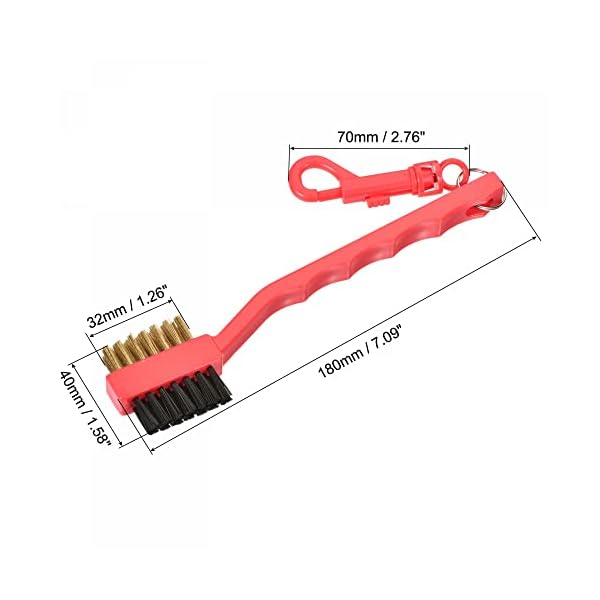 sourcing-map-Golf-Palos-Cepillo-Doble-Cara-Polvo-Limpieza-Ranura-Limpiador-con-Clip-Rojo-Paquete-de-3