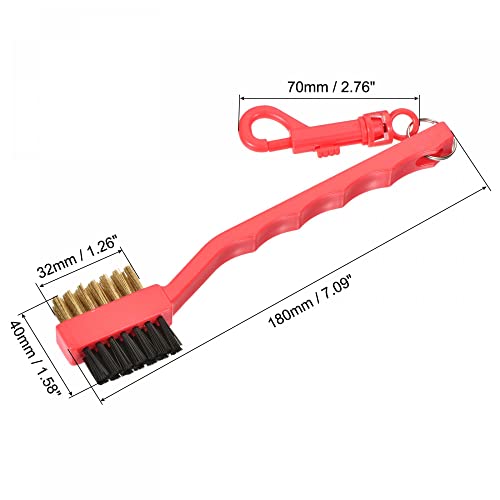 sourcing-map-Golf-Palos-Cepillo-Doble-Cara-Polvo-Limpieza-Ranura-Limpiador-con-Clip-Rojo-Paquete-de-3
